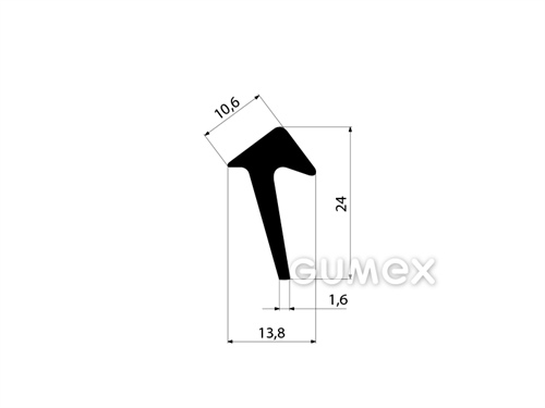 GUMMIPROFILE T-FORM - EPDM